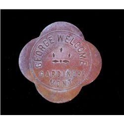 George Welcome Gardiner Montana Yellowstone Token