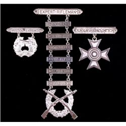 WWII USMC Expert Rifleman Pistol & Sharpshooter Th