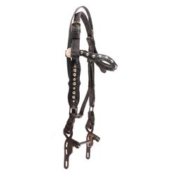 Antique Donkey Driving Studded Halter & Bit The lo