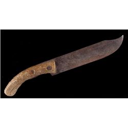 Blackfoot Bowie Knife with Elk Handle ca 1800-1880