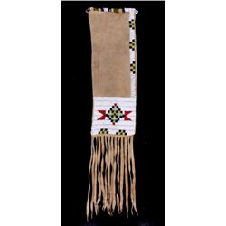 Plains Sioux Beaded Pipe Bag circa 1930 This piece