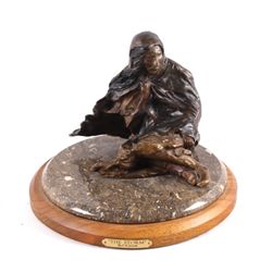 "The Storm" Indian Bronze by C.A. Grende This is a