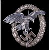 Image 1 : WWII Nazi German Luftwaffe Pilot Badge This is bel