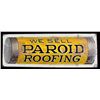 Image 1 : Paroid Roofing Embossed Sign circa 1900-1918 This