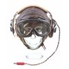 Image 2 : WWII US AAF A-11 Flight Helmet Goggles & Headset T