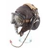 Image 3 : WWII US AAF A-11 Flight Helmet Goggles & Headset T