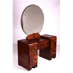 Antique1930's Walnut Vanity and Mirror This is an