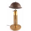 Image 1 : WWII Trench Art Artillery Shell & M17 Helmet Lamp