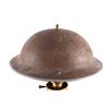 Image 3 : WWII Trench Art Artillery Shell & M17 Helmet Lamp