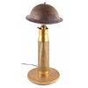 Image 8 : WWII Trench Art Artillery Shell & M17 Helmet Lamp