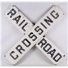 Image 2 : Early Railroad Crossing Porcelain Sign This is an