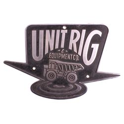 "Unit Rig" Mining Equipment Sign This is a "Unit R