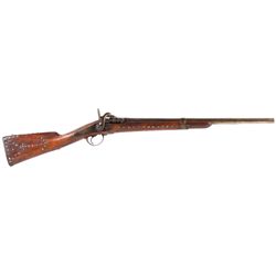 Montana Blackfoot Indian Tacked Shotgun 1860-1890