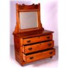 Image 4 : Antique Chestnut Dresser with Beveled Mirror This