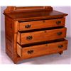 Image 5 : Antique Chestnut Dresser with Beveled Mirror This