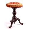 Image 1 : Antique Piano Stool with Cast Iron Legs This is an