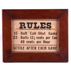 Butte Montana Billiard Parlor Sign This is a sign