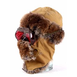 WWII US AAF Goggles & Extreme Cold Weather Hat The