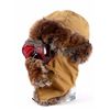 Image 1 : WWII US AAF Goggles & Extreme Cold Weather Hat The