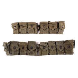 WWII M1923 & M1936 Dismounted Cartridge Belts The