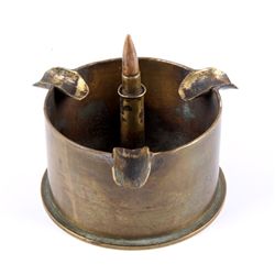 WWII Japanese Trench Art Cigar Ashtray This is a h