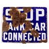 Image 2 : Stop Tank Car Connected Railroad Enamel Sign This