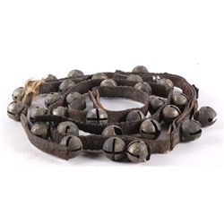 Antique Brass Sleigh Bells The lot features a set