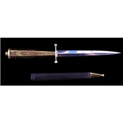 Antique German Brass Dagger Letter Opener This lot