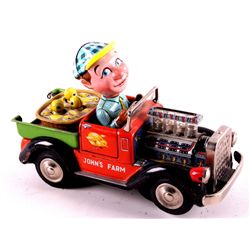 Japanese Tin Toy  John's Farm  Battery Operated Th