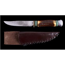 Antique Matador Solingen Knife with Stag Handle Th