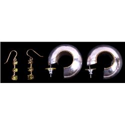 Sterling Silver Earrings This is 2 pairs of sterli