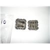 Image 1 : VINTAGE EARRINGS BEAUTIFUL DESIGN WITH LARGE VERY NICE STONES AND CLIP BACKS!! EARRINGS CAME OUT OF