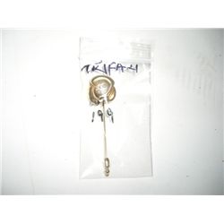 VINTAGE *VERY RARE-HARD TO FIND* STAMPED *TRIFARI* LAPEL PIN FLOWER WITH CLEAR STONES BOOKED $185.00