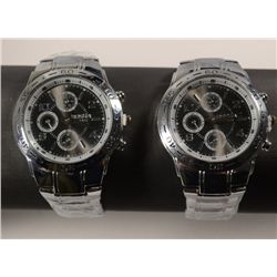 2 - Mens Wrist Watch NEW~ ROSRA Quartz Watch~Stainless Steel Silver Tone Band