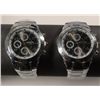 Image 1 : 2 - Mens Wrist Watch NEW~ ROSRA Quartz Watch~Stainless Steel Silver Tone Band
