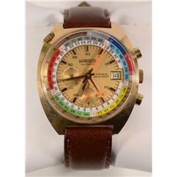 Wakmann by Breitling 60s REGATE Automatic Chronograph Original Exotic Dial