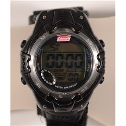 COLEMAN 40-395  DIGITAL CHRONOGRAPH ALARM WATCH - Preowned - Working Bat