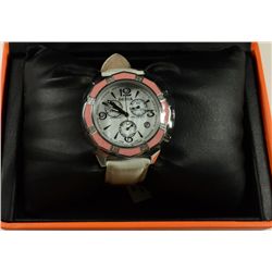 DEDIA Swiss Chronograph Diamond Stainless Steel Lily M Ladies Watch 6201ML058