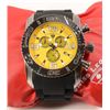 Image 1 : Swiss Legend SL-20067-07 Men Super Shield Yellow Dial Black Silicone