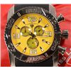 Image 2 : Swiss Legend SL-20067-07 Men Super Shield Yellow Dial Black Silicone