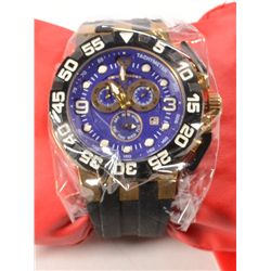 Swiss Legend 10125-YG-02 Men's Challenger Chronograph Blue Dial, Gold / Black