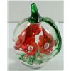 Image 1 : Glass Paperweight Apple Shape