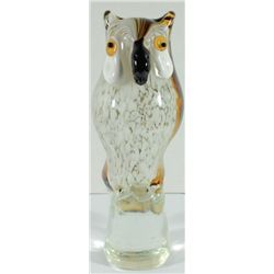 Murano Style Art Glass - Exotic Owl