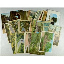 VACATION POST CARD LOT: 1920's - 1960's