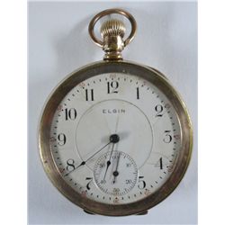 G. M. WHEELER ELGIN OPEN FACE POCKET WATCH