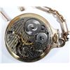 Image 5 : BEAUTIFUL HAMILTON OPEN FACE POCKET WATCH with CHAIN