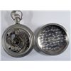 Image 3 : ELGIN OPEN FACE POCKET WATCH w/ SILVEROID CASE, WORKS