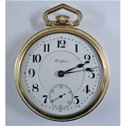 ROCKFORD WATCH CO OPEN FACE (21 JEWELS) POCKET WATCH, CIRCA 1898