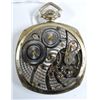 Image 4 : ILLINOIS 2-TONE METAL DIAL POCKET WATCH, RUNS, CIRCA 1922