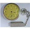 Image 6 : ELGIN OPEN FACE POCKET WATCH W / CHAIN, RUNS